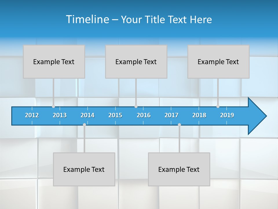 Tower Template Blue PowerPoint Template