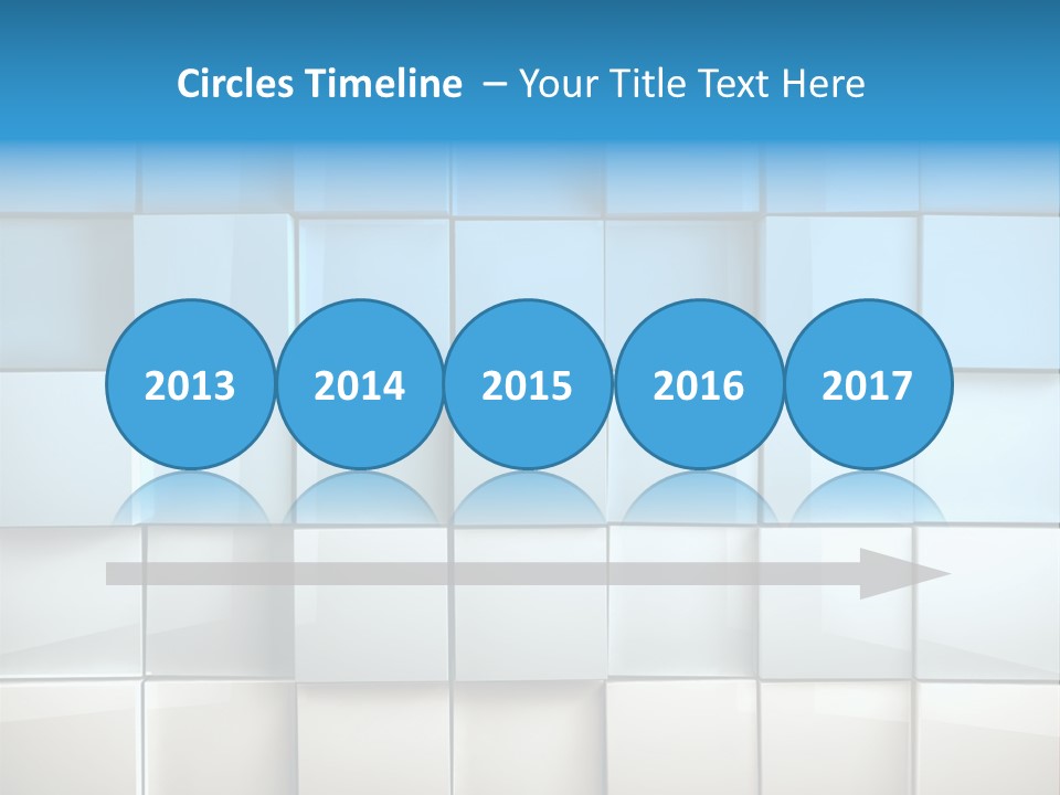 Tower Template Blue PowerPoint Template