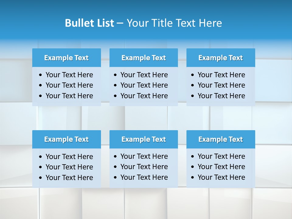 Tower Template Blue PowerPoint Template