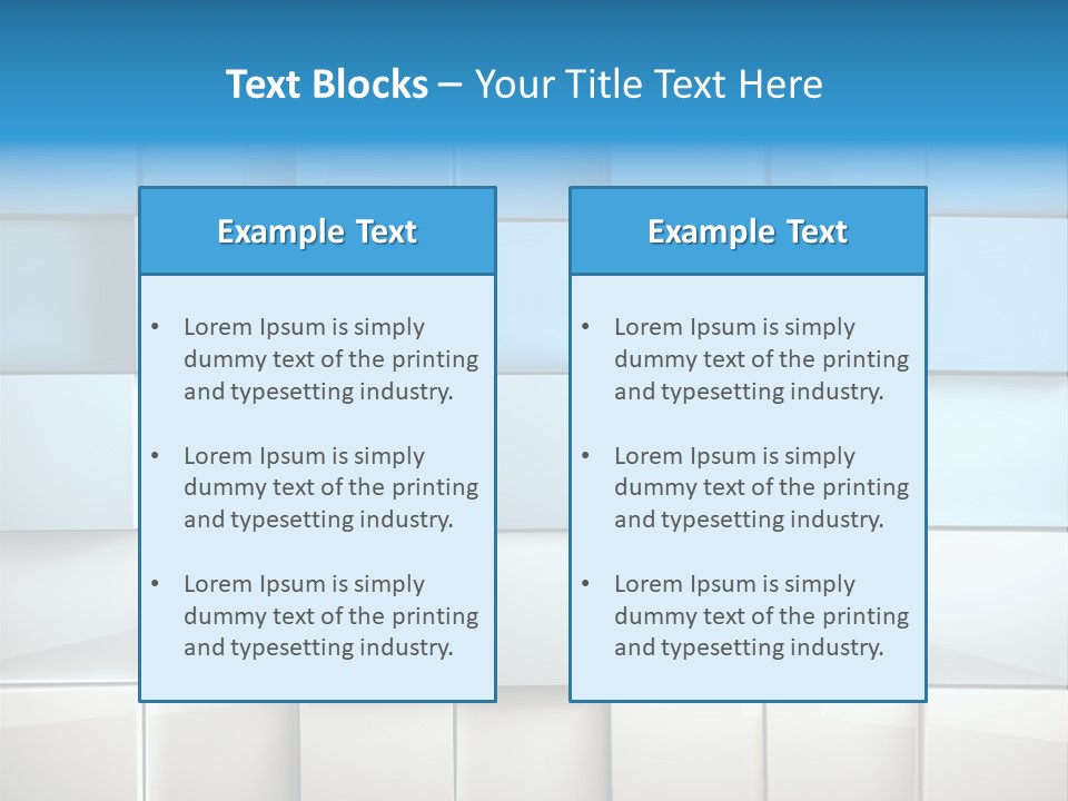 Tower Template Blue PowerPoint Template