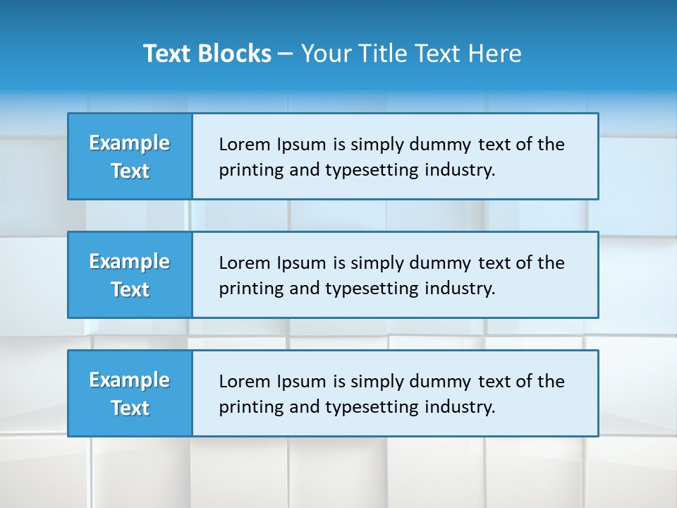 Tower Template Blue PowerPoint Template
