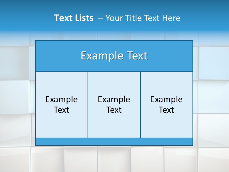 Tower Template Blue PowerPoint Template