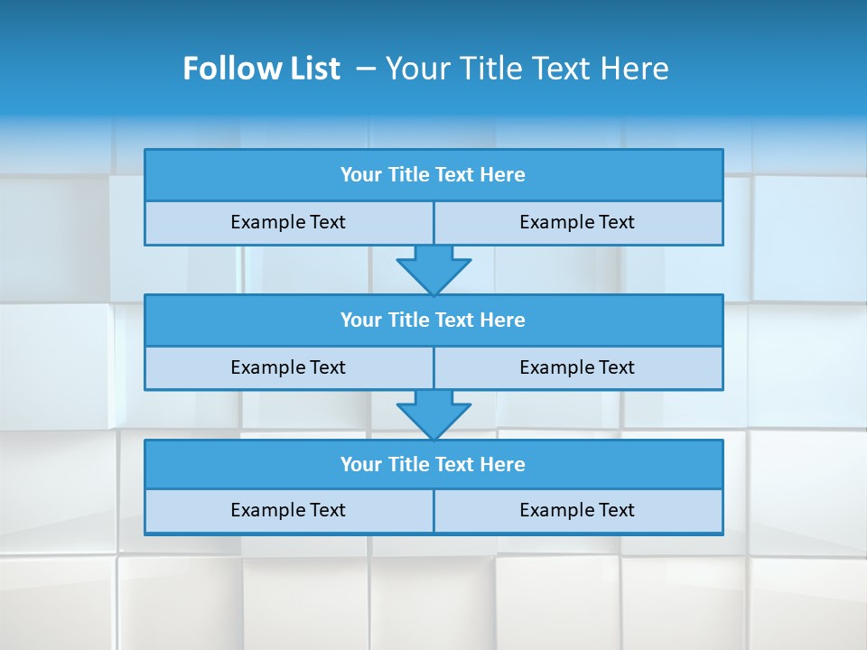 Tower Template Blue PowerPoint Template