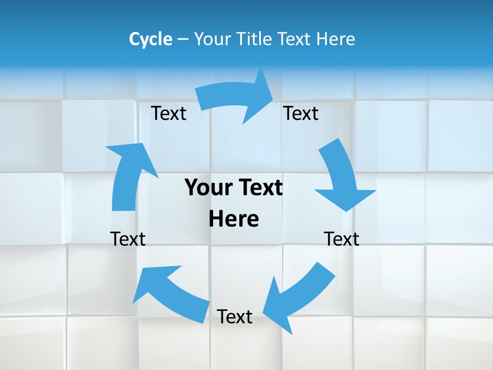 Tower Template Blue PowerPoint Template
