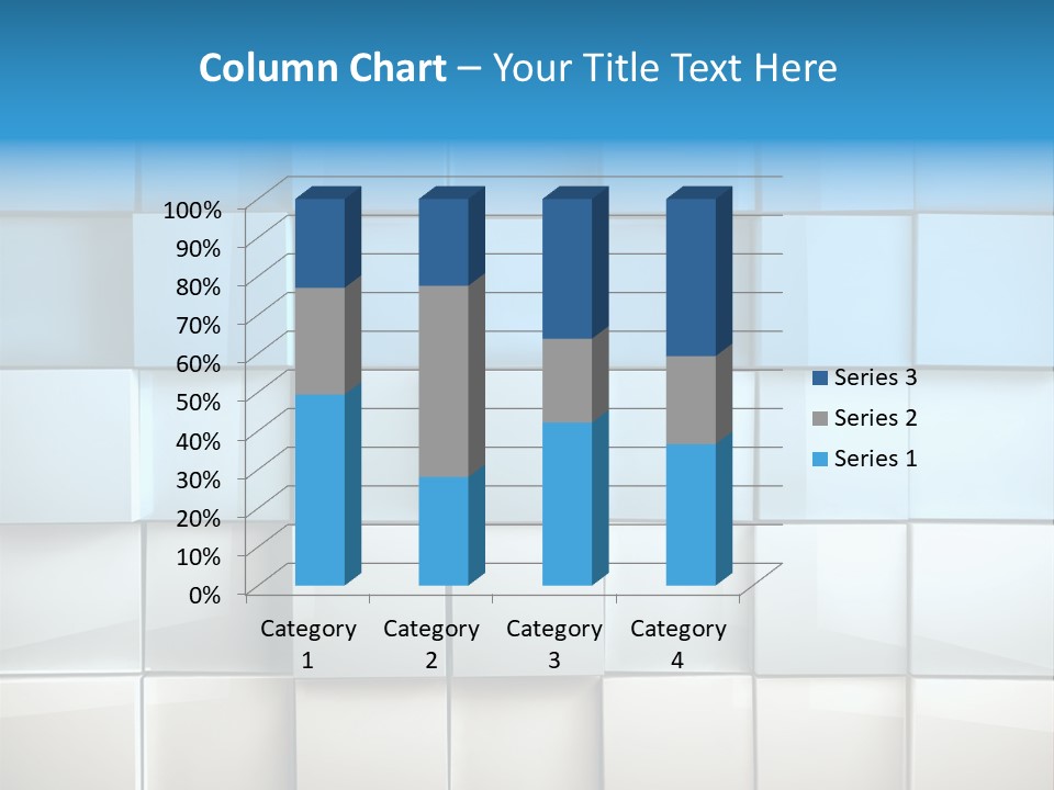 Tower Template Blue PowerPoint Template