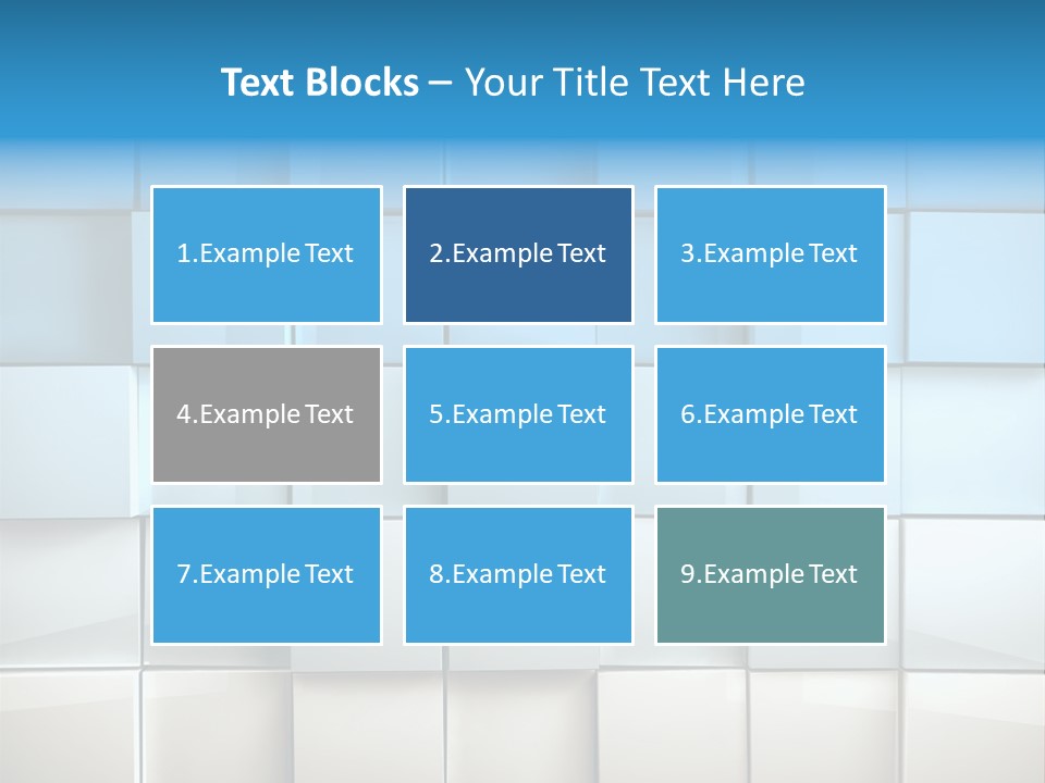 Tower Template Blue PowerPoint Template
