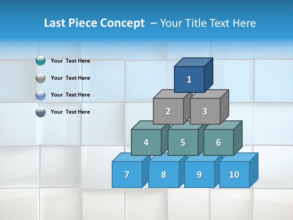 Tower Template Blue PowerPoint Template