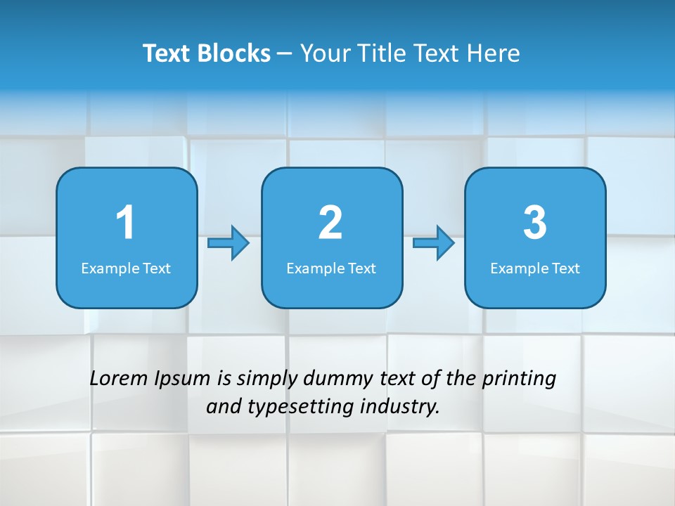 Tower Template Blue PowerPoint Template