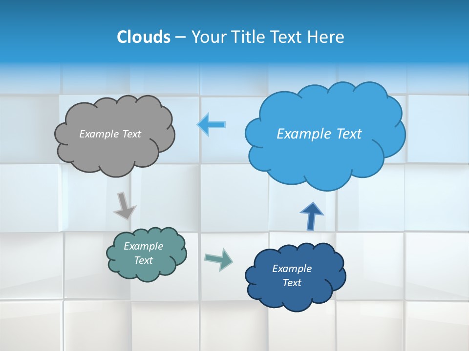 Tower Template Blue PowerPoint Template