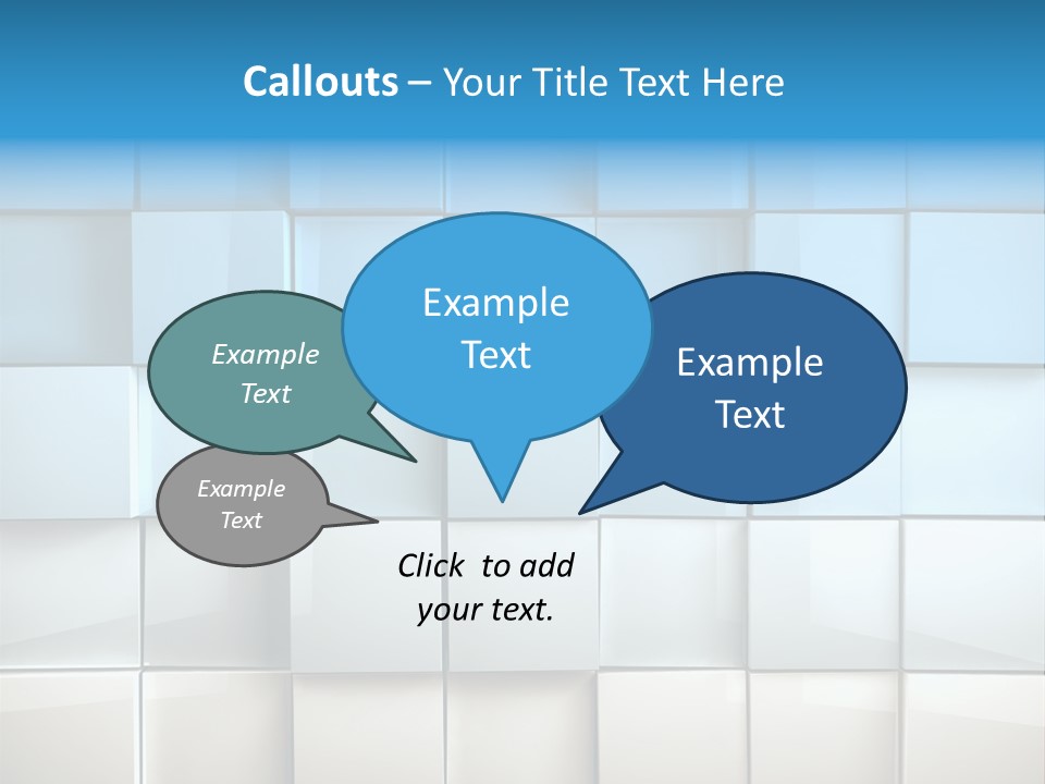 Tower Template Blue PowerPoint Template