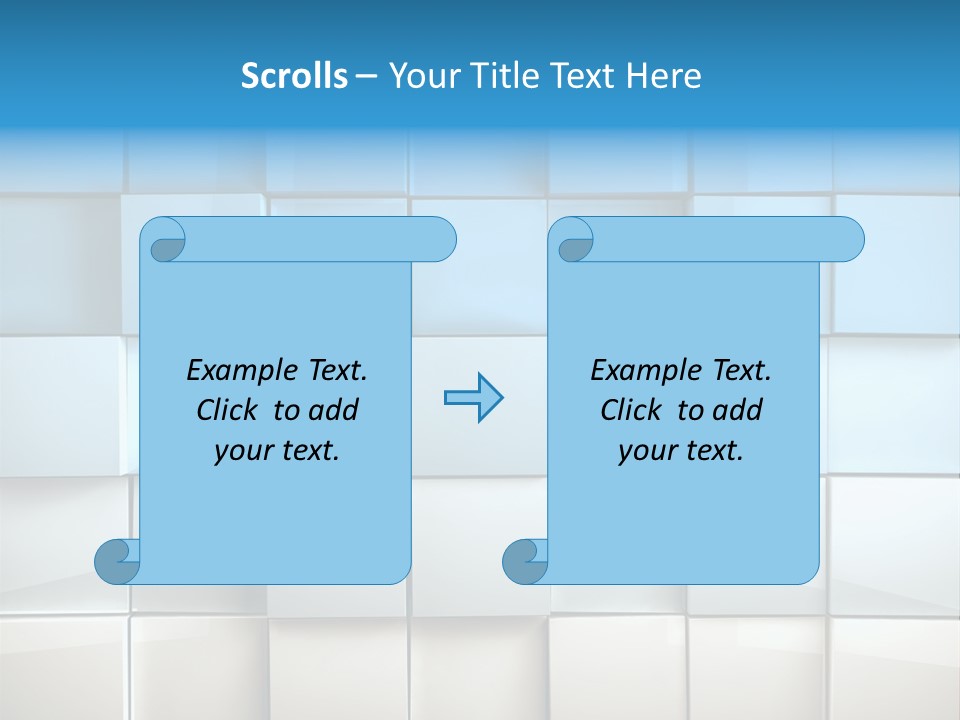 Tower Template Blue PowerPoint Template