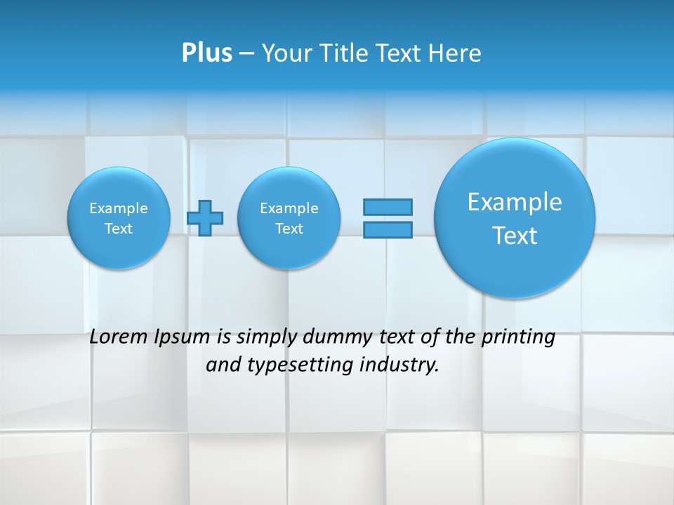 Tower Template Blue PowerPoint Template