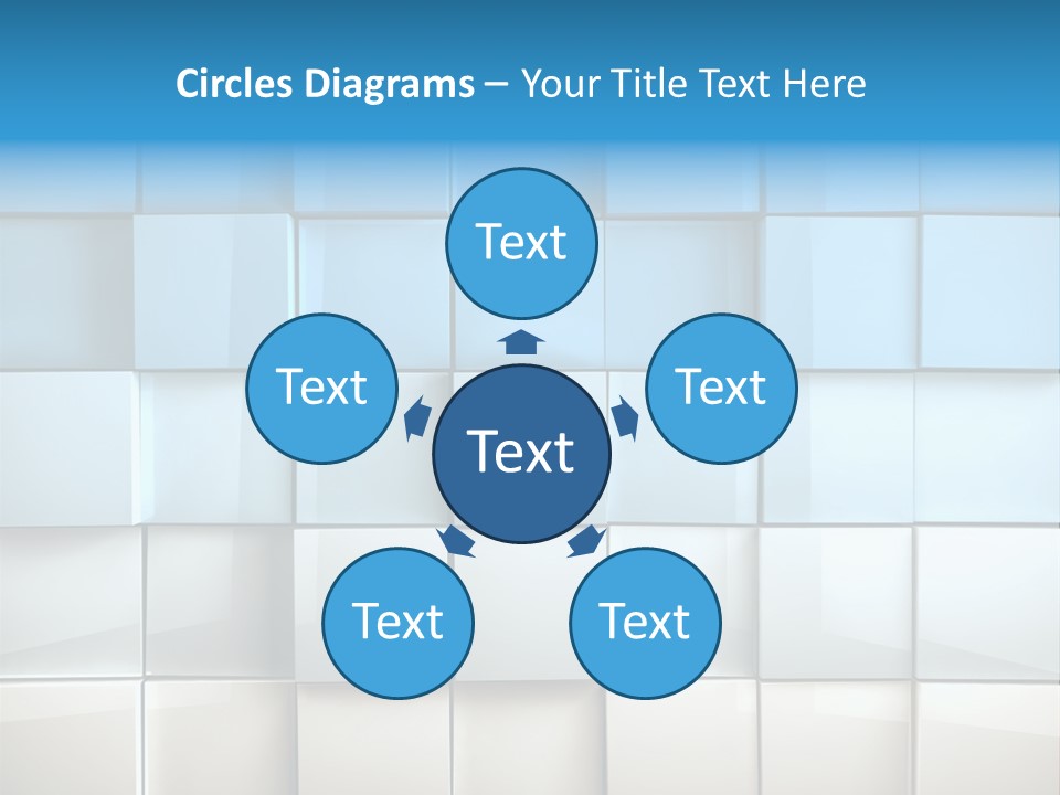Tower Template Blue PowerPoint Template