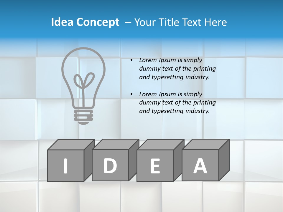 Tower Template Blue PowerPoint Template