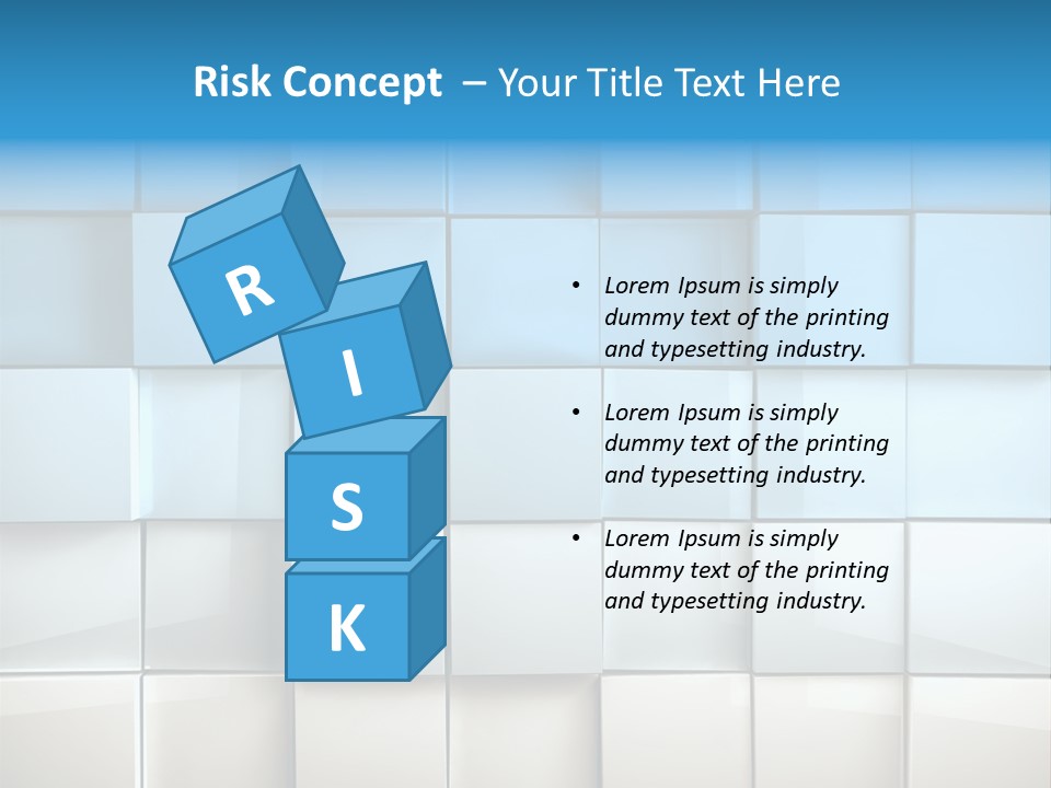 Tower Template Blue PowerPoint Template