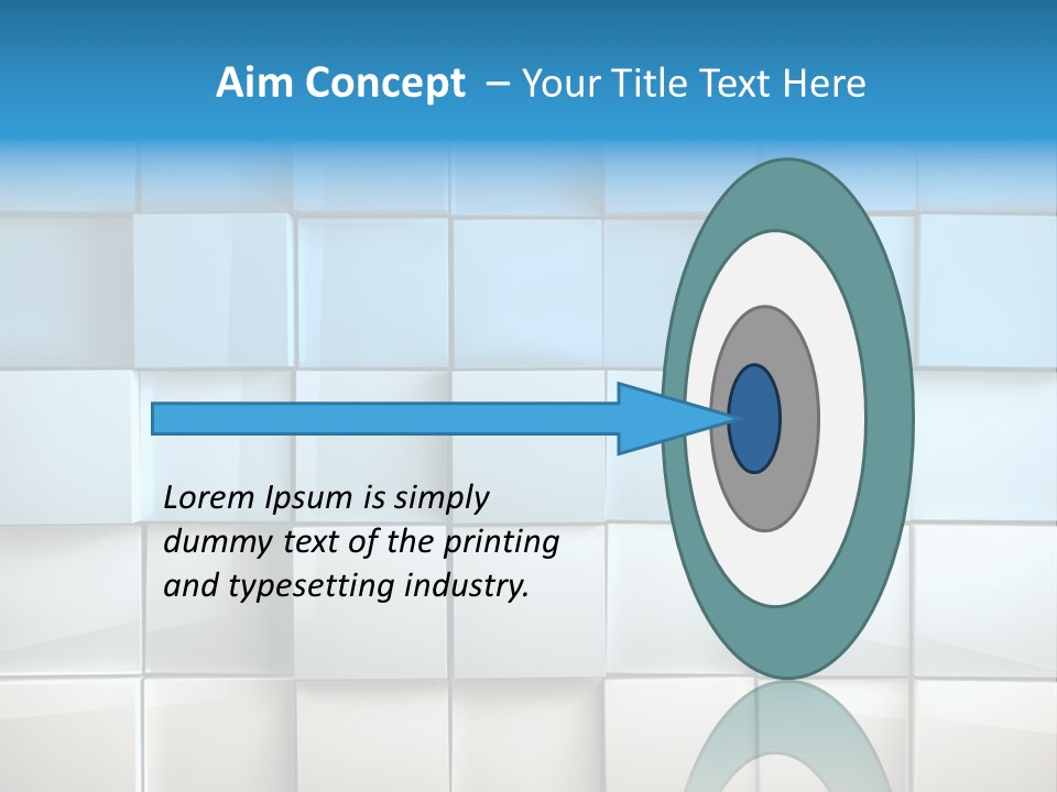 Tower Template Blue PowerPoint Template