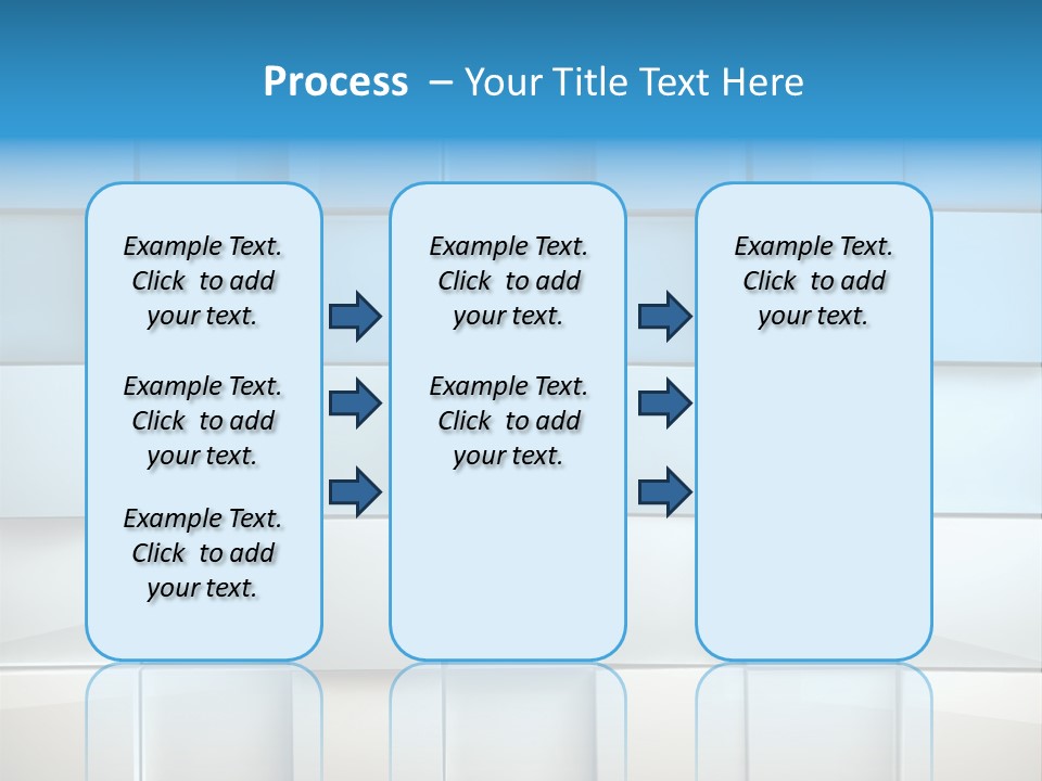 Tower Template Blue PowerPoint Template