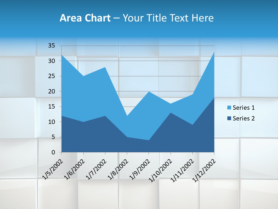 Tower Template Blue PowerPoint Template