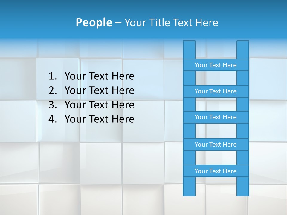 Tower Template Blue PowerPoint Template