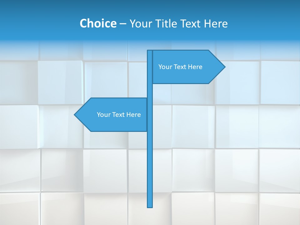 Tower Template Blue PowerPoint Template