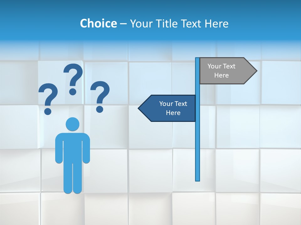 Tower Template Blue PowerPoint Template