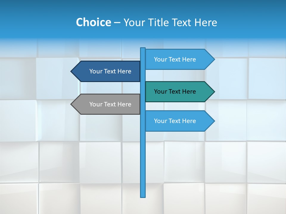 Tower Template Blue PowerPoint Template