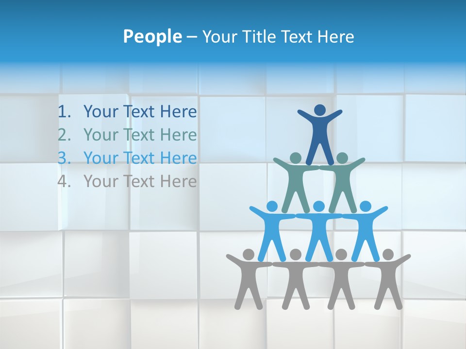Tower Template Blue PowerPoint Template