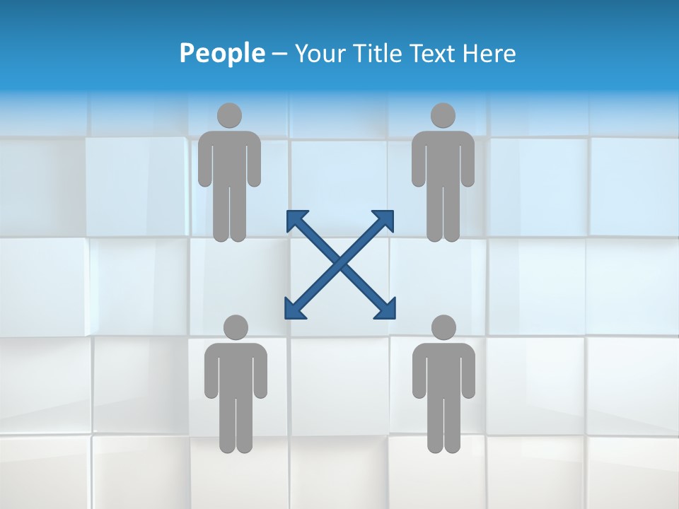 Tower Template Blue PowerPoint Template