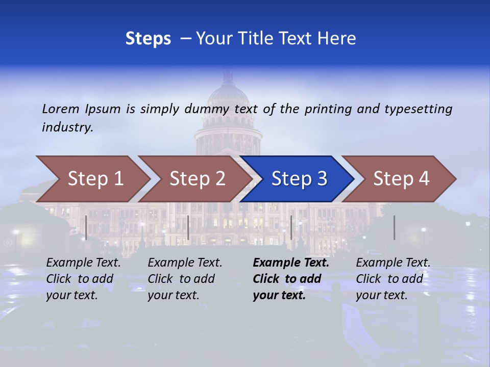 Pink Government Southwest Usa PowerPoint Template