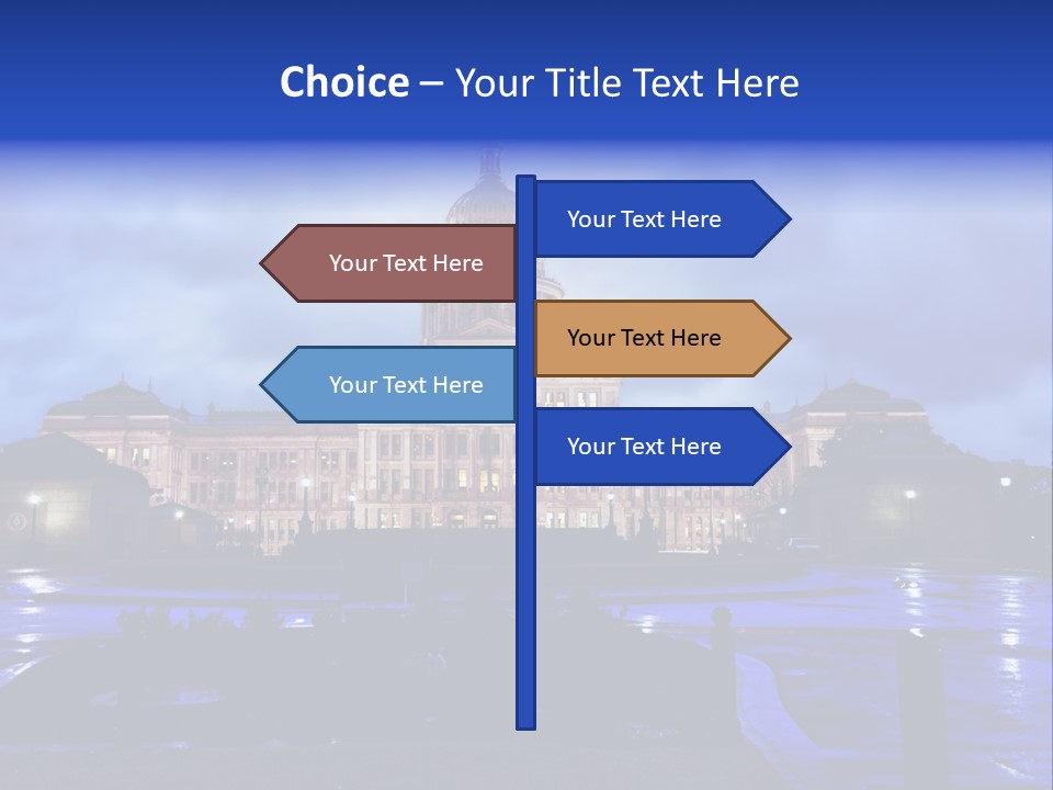 Pink Government Southwest Usa PowerPoint Template
