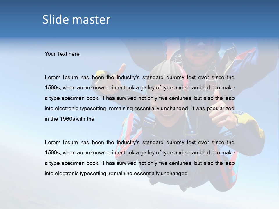 Activity Jumpsuit Responsibility PowerPoint Template