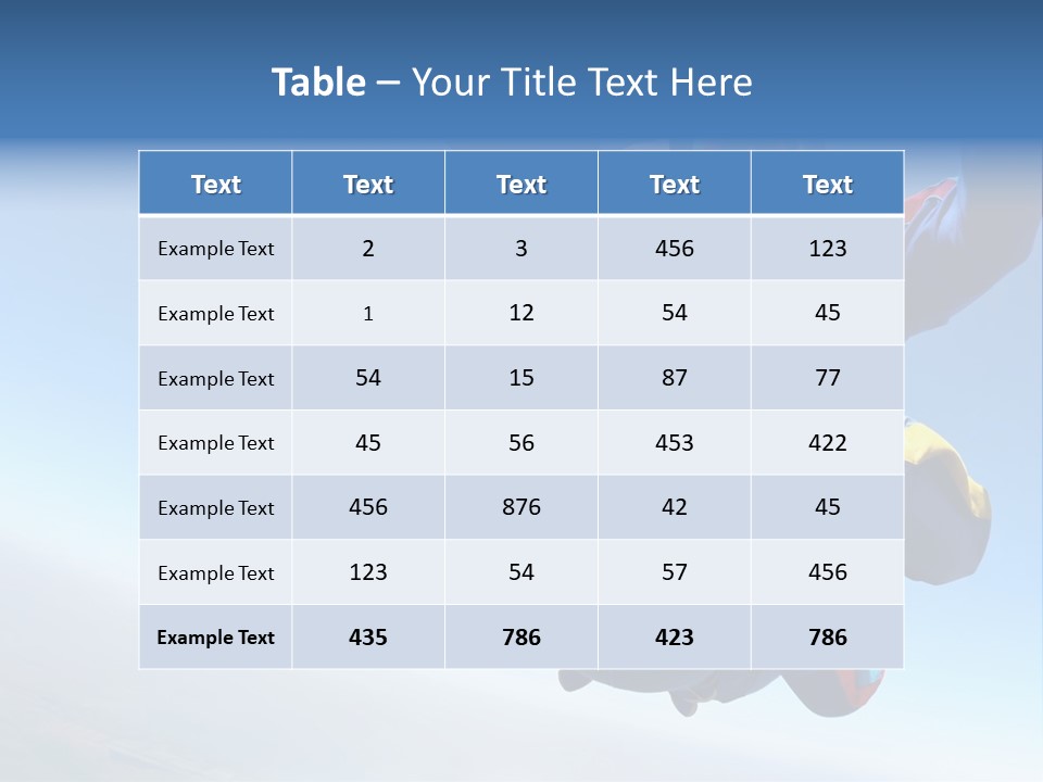 Activity Jumpsuit Responsibility PowerPoint Template