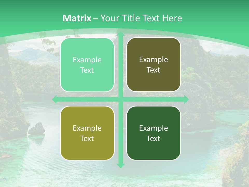 Vertical Ocean Sea PowerPoint Template