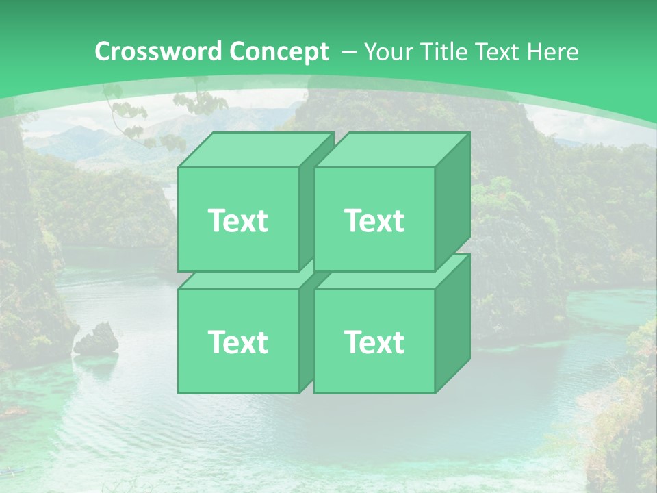 Vertical Ocean Sea PowerPoint Template