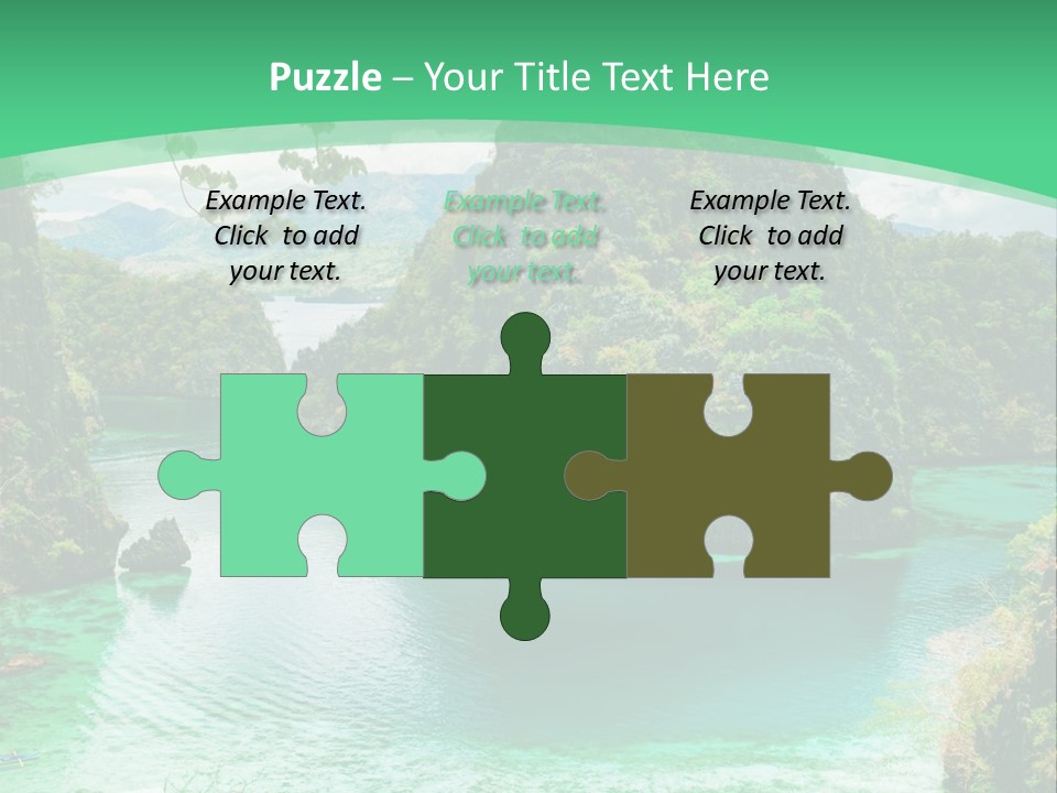 Vertical Ocean Sea PowerPoint Template