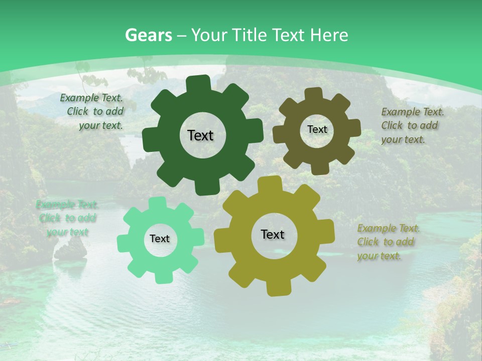 Vertical Ocean Sea PowerPoint Template