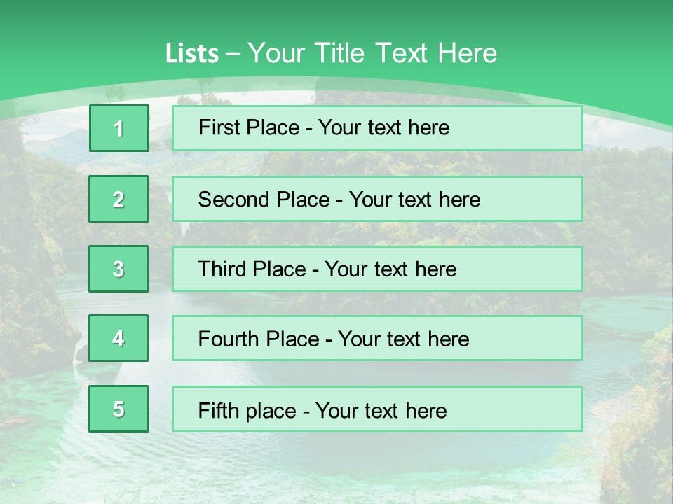 Vertical Ocean Sea PowerPoint Template