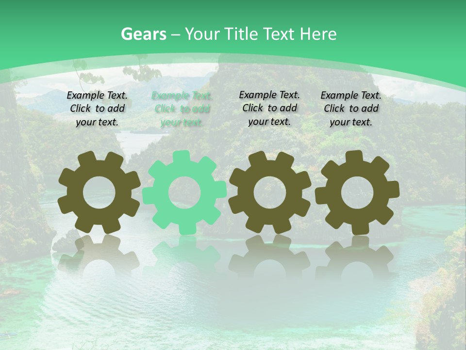 Vertical Ocean Sea PowerPoint Template