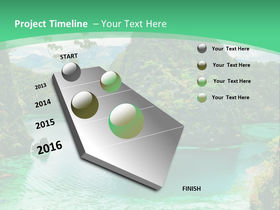 Vertical Ocean Sea PowerPoint Template