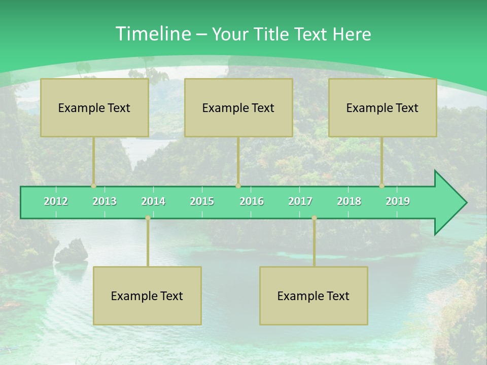 Vertical Ocean Sea PowerPoint Template