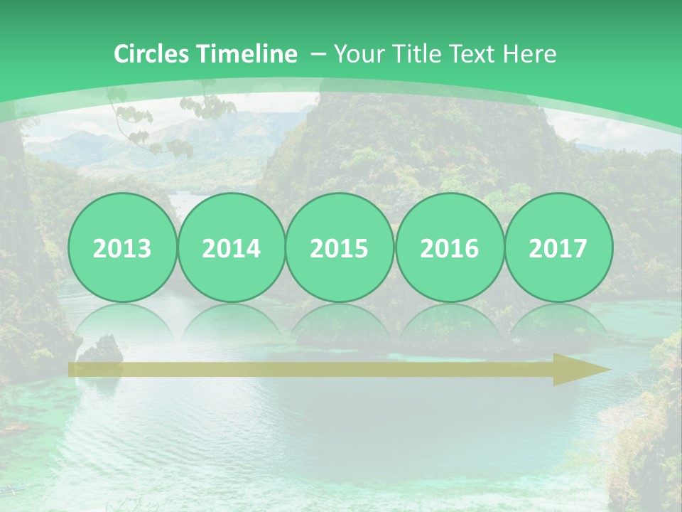 Vertical Ocean Sea PowerPoint Template