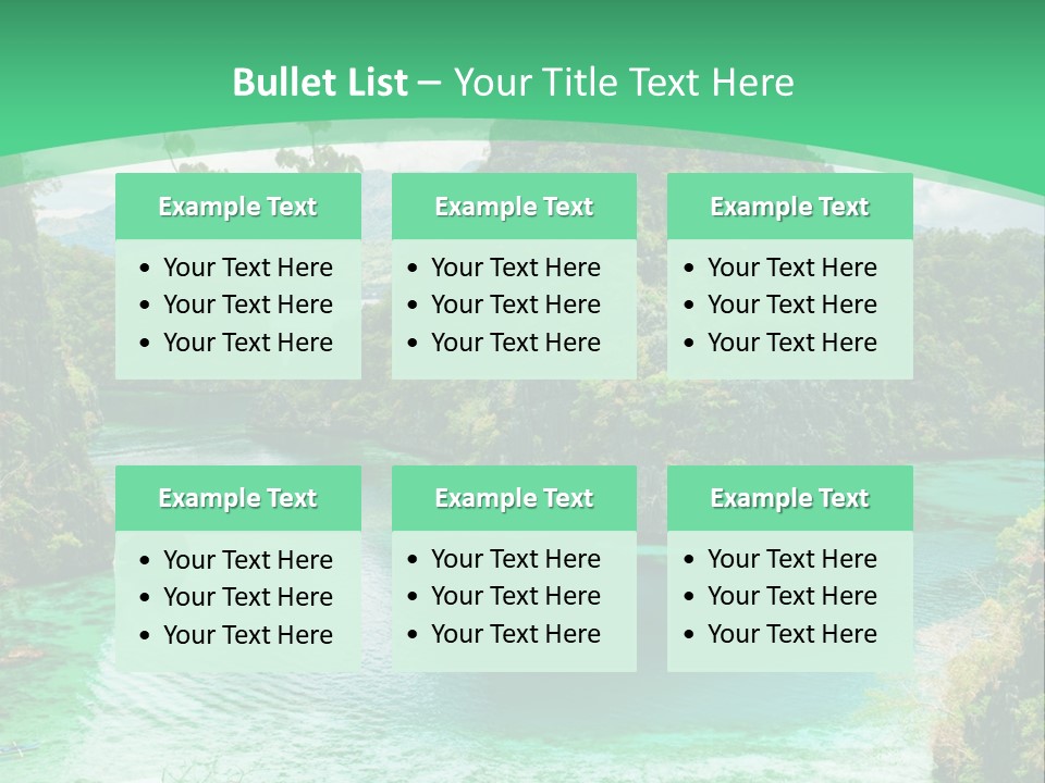 Vertical Ocean Sea PowerPoint Template
