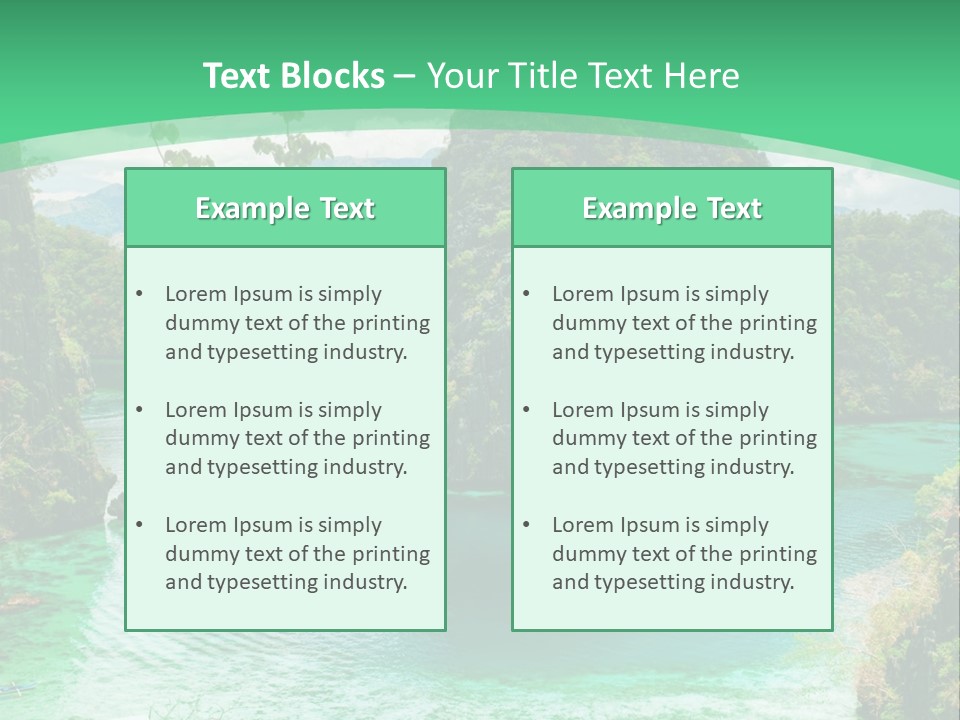 Vertical Ocean Sea PowerPoint Template