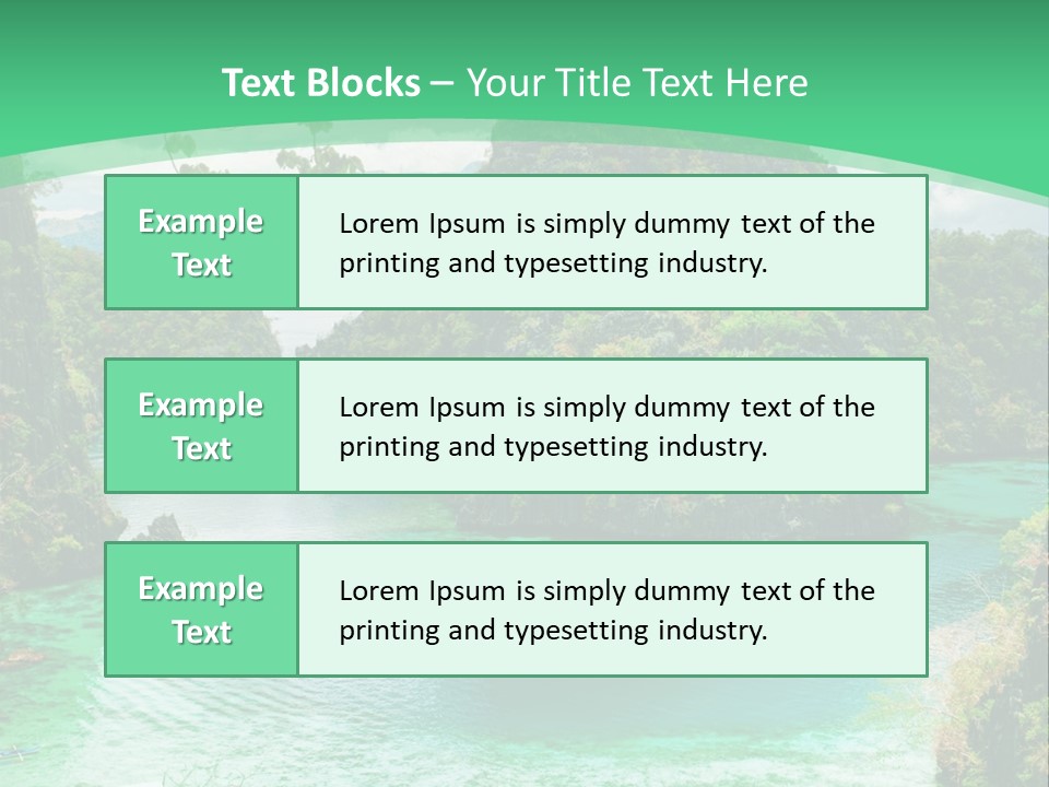Vertical Ocean Sea PowerPoint Template