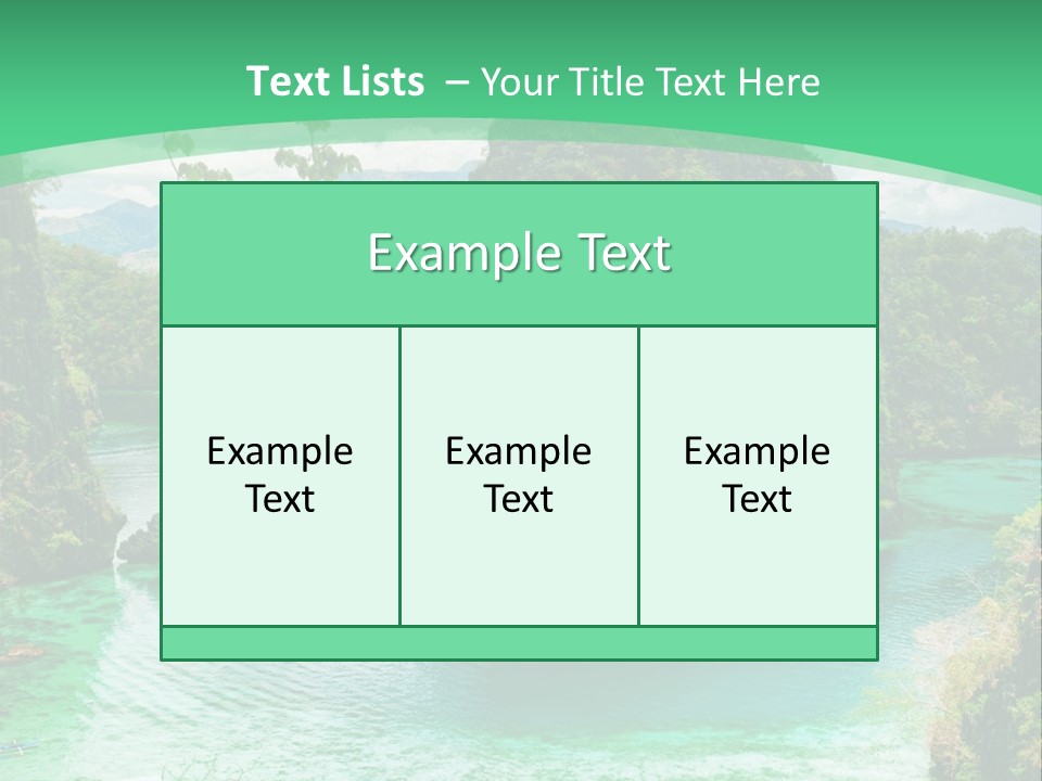Vertical Ocean Sea PowerPoint Template