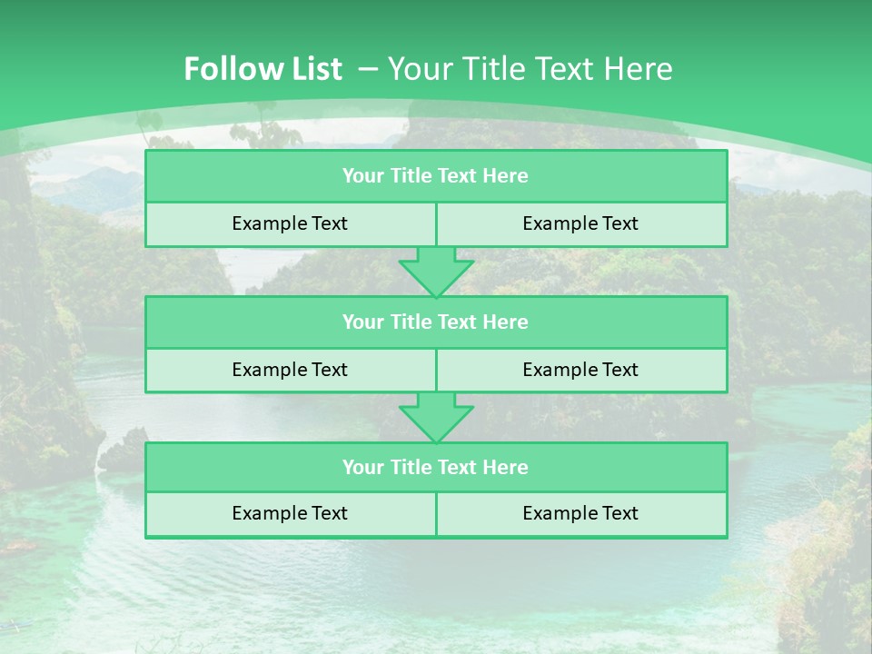 Vertical Ocean Sea PowerPoint Template