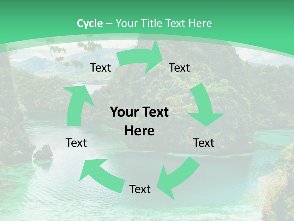 Vertical Ocean Sea PowerPoint Template