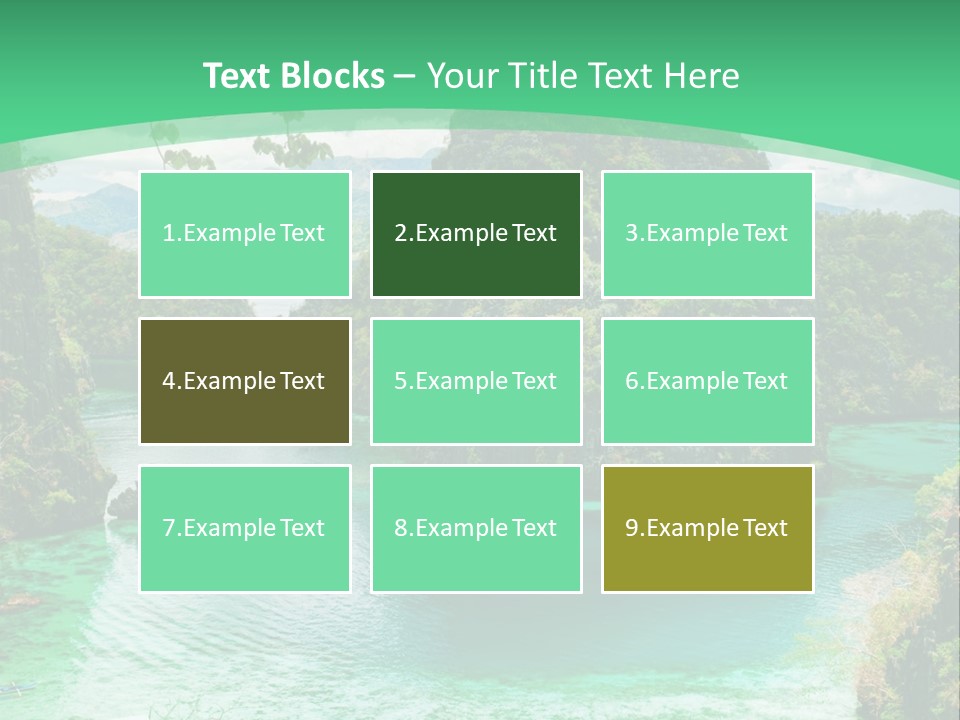 Vertical Ocean Sea PowerPoint Template