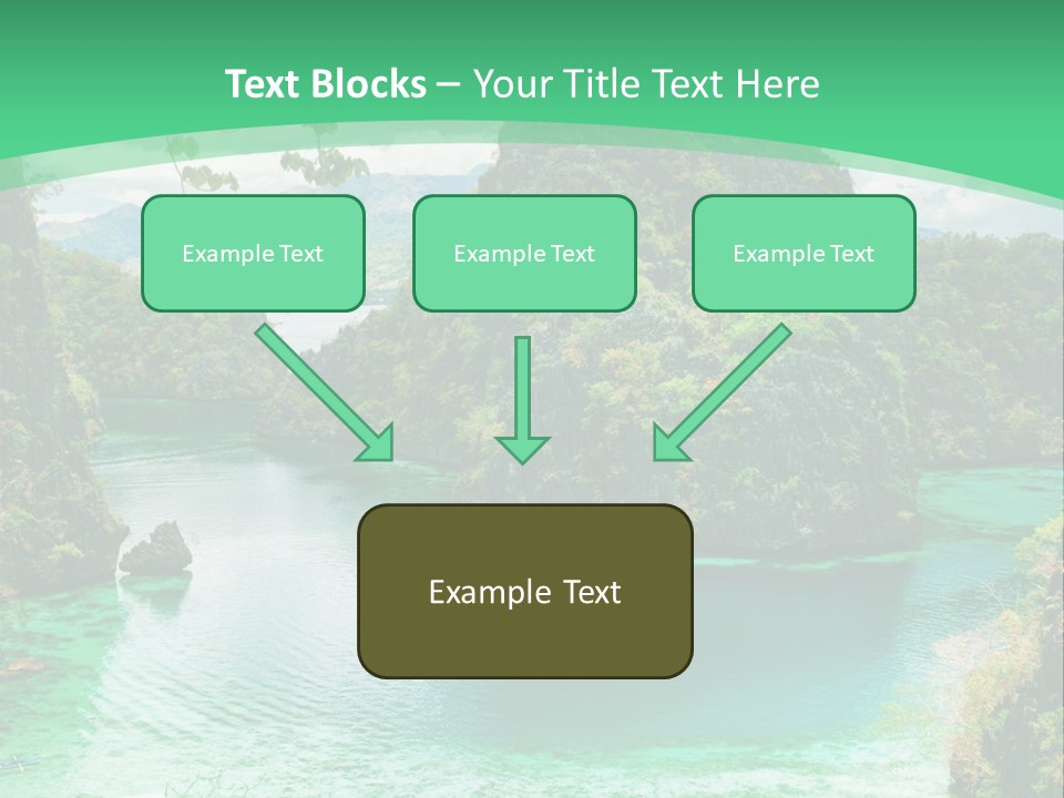 Vertical Ocean Sea PowerPoint Template