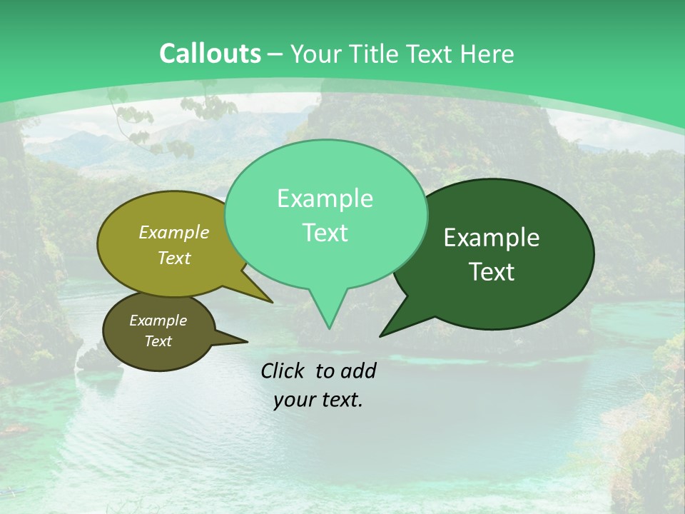 Vertical Ocean Sea PowerPoint Template